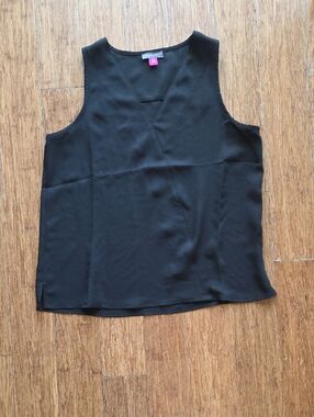Black V-Neck Tank Top